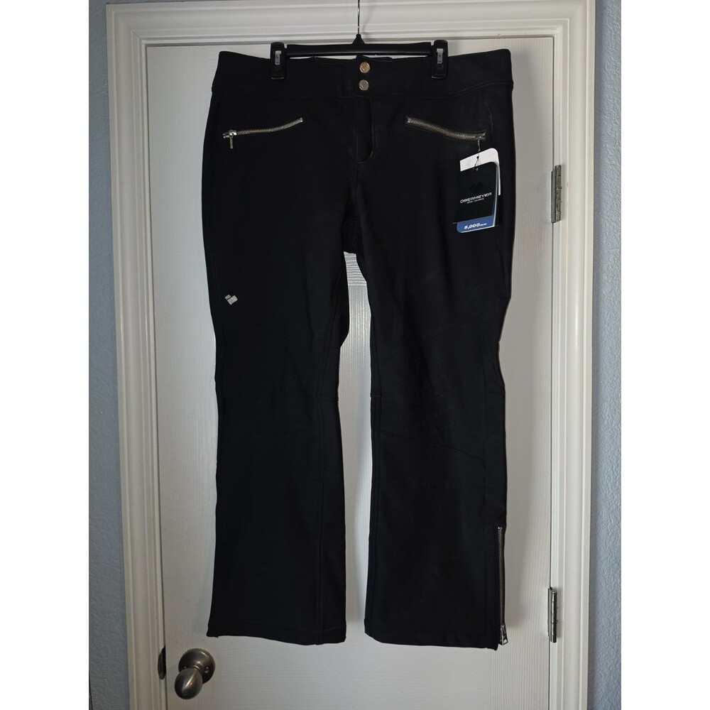 Obermeyer Women's Clio Softshell Ski Snow Pant Fleece-Lined Zipper 16 Short